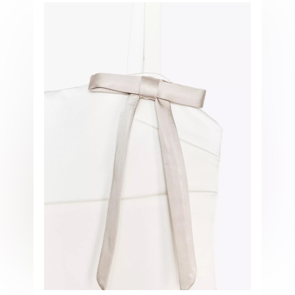 Zara Satin Bow Short Dress - Picture 8 of 8